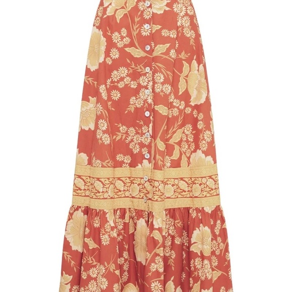 Spell Sloan Maxi Skirt in Ochre SZ XS NWT - Picture 8 of 11